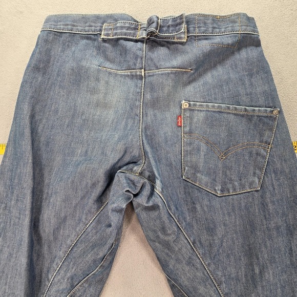 VTG Levis Engineered Jeans Mens Blue Med Wash Buckle Back Twisted One Fits 29x32